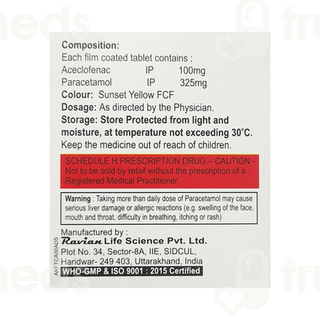 Akfenac P 100/325 MG Tablet 10