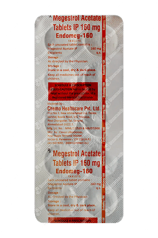 Endomeg 160 MG Tablet 10