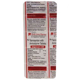 Angiosart Am 40/5 Mg Tablet 10