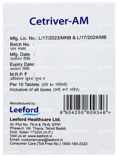 Cetriver Am Tablet 10