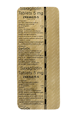 Zaxaglit 5 MG Tablet 10