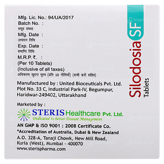 Silodosia Sf Tablet 10