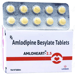 Amloheart 2.5 Mg Tablet 10