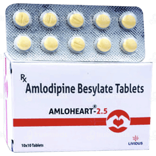Amloheart 2.5 Mg Tablet 10