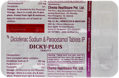 Dicky Plus 50/325mg Tablet 10 Dicky Plus 50/325mg Tablet 10
