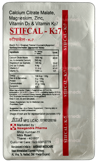 Stifcal K2 7 Tablet 10