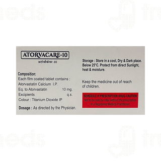 Atorvacare 10 MG Tablet 10