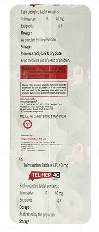 Telihep 40 Tablet 10