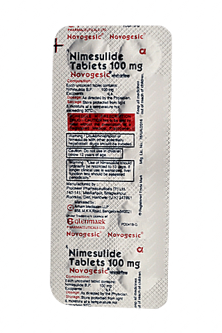 Novogesic 100 MG Tablet 10