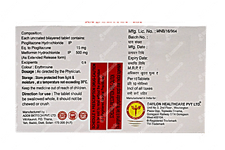 Mysensi M 15/500 MG Tablet Er 10