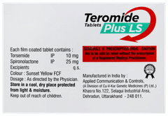 Teromide Plus Ls Tablet 20 Teromide Plus Ls Tablet 20