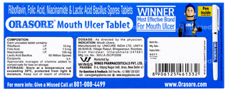 Orasore Mouth Ulcer Tablet 10
