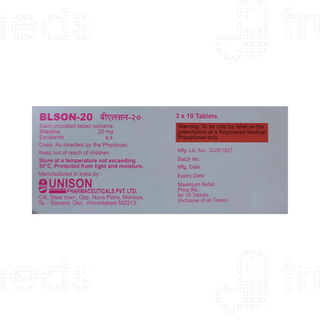 Blson 20 MG Tablet 10