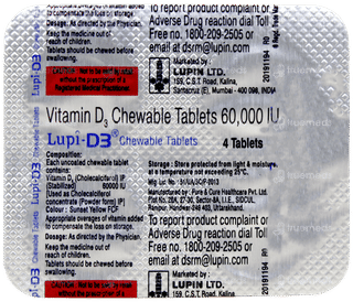 Lupi D3 Sugar Free Chewable Tablet 4