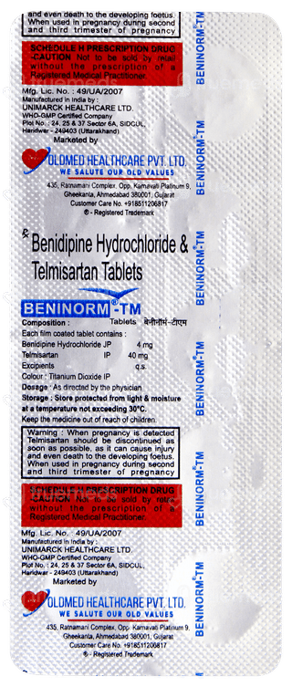Beninorm Tm Tablet 10