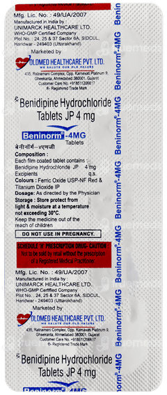 Beninorm 4mg Tablet 10