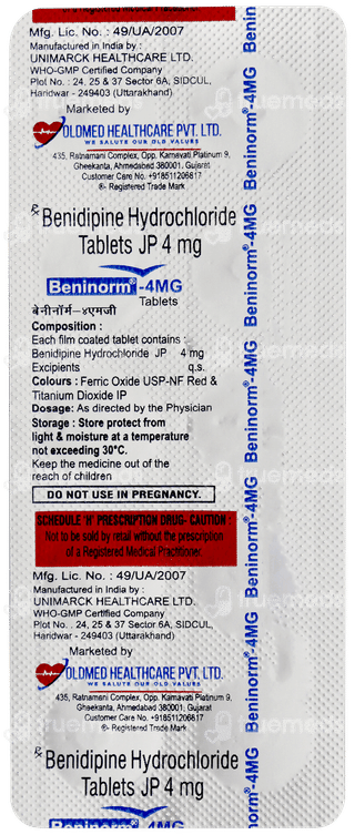 Beninorm 4mg Tablet 10