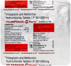 Vildaphage M Forte Tablet 15 Vildaphage M Forte Tablet 15