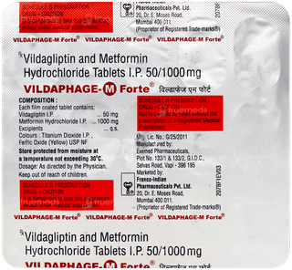 Vildaphage M Forte Tablet 15