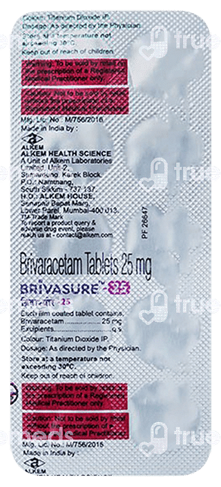 Brivasure 25 MG Tablet 10