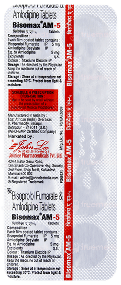 Bisomax Am 5 Tablet 10 Bisomax Am 5 Tablet 10