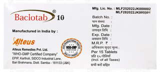 Baclotab 10 Tablet 15