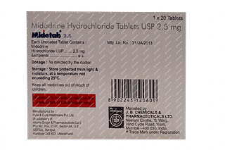 Midotab 2.5 MG Tablet 20