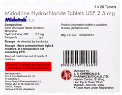 Midotab 2.5 Tablet 20