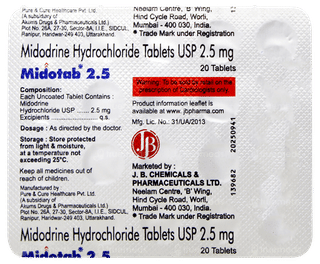Midotab 2.5 Tablet 20
