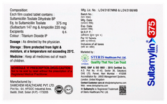 Sultamylin 375 Tablet 10 Sultamylin 375 Tablet 10