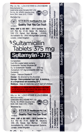 Sultamylin 375 Tablet 10