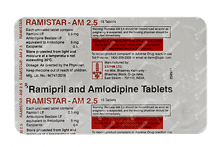 Ramistar Am 2.5/5 MG Tablet 15