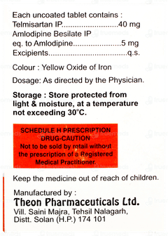 Telmijub Am 40 Tablet 15 Telmijub Am 40 Tablet 15
