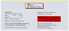Bt Quick Forte Tablet 10