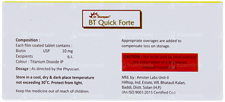 Bt Quick Forte Tablet 10