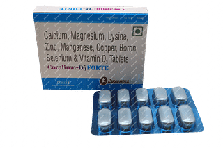 Coralium D3 Forte 500/75/30 MG Tablet 10