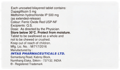 Dapavel M 5/500 Tablet 10