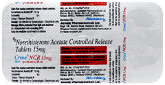 Crina Ncr 15mg Tablet 5 Crina Ncr 15mg Tablet 5
