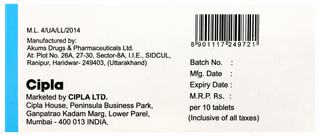 Ciplar Plus 10 Tablet 10