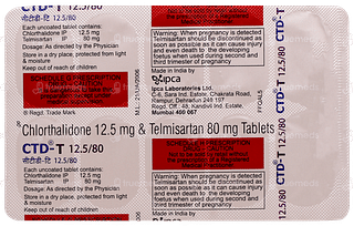 Ctd T 12.5/80 Tablet 10