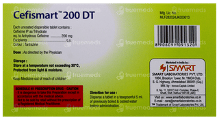 Cefismart 200 Dt Tablet 10