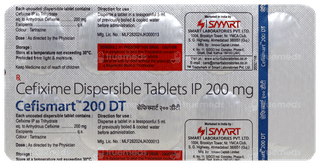 Cefismart 200 Dt Tablet 10