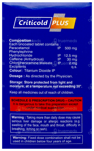 Criticold Plus Tablet 10