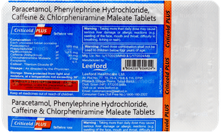 Criticold Plus Tablet 10