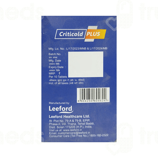 Criticold Plus Tablet 10