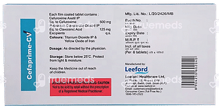 Cefaprime Cv 500/125 MG Tablet 6