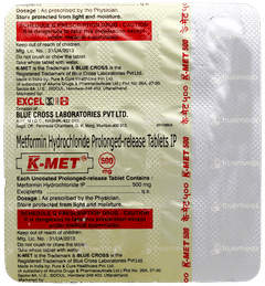 K Met 500Mg Tablet 15