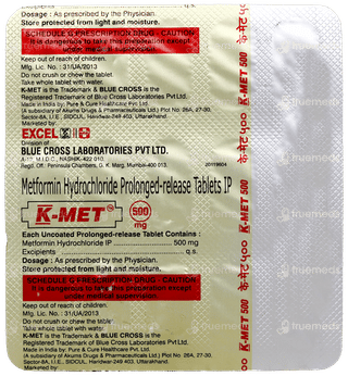 K Met 500Mg Tablet 15