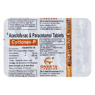 Cyclones P 100/325 Mg Tablet 10