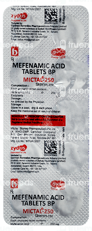 Mictal 250 MG Tablet 10